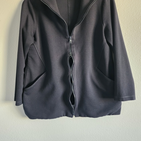 Eileen Fisher Black Utility Jacket - Picture 3 of 8